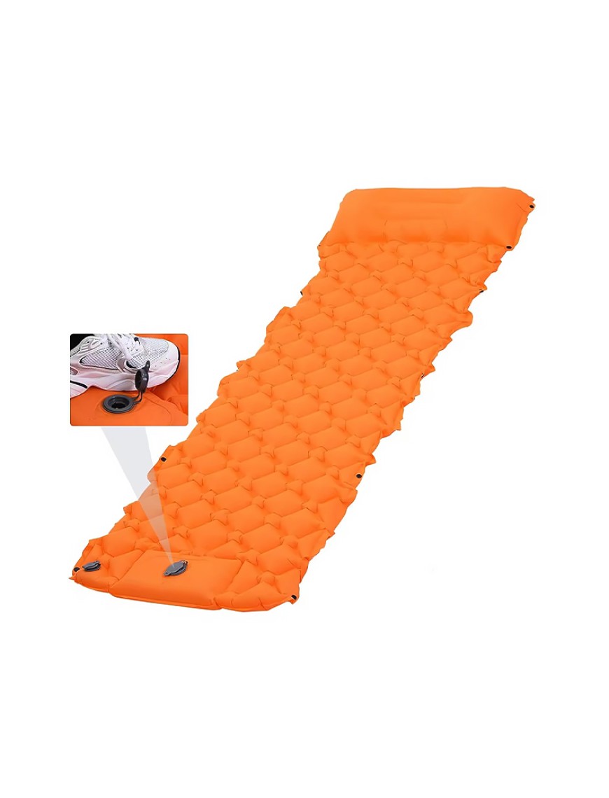 Waterproof sleeping pad with pillow