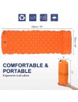 Waterproof sleeping pad with pillow