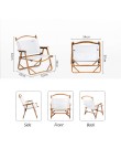 Foldable Wooden Camping Chair