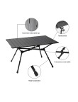 Aluminum X-Shaped Folding Table