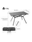 Aluminum X-Shaped Folding Table