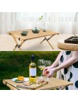 Roll-Top Wooden Camping Table